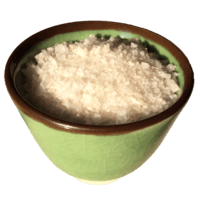 Sacred Valley Salt in a small salt cellar