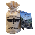 An 8oz pouch of finishing salt from Sacred Valley Salt