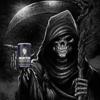 grim reaper holding a salt shaker