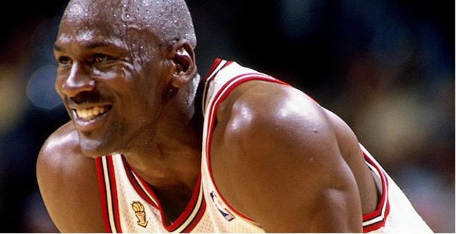 michael jordan sweating profusely