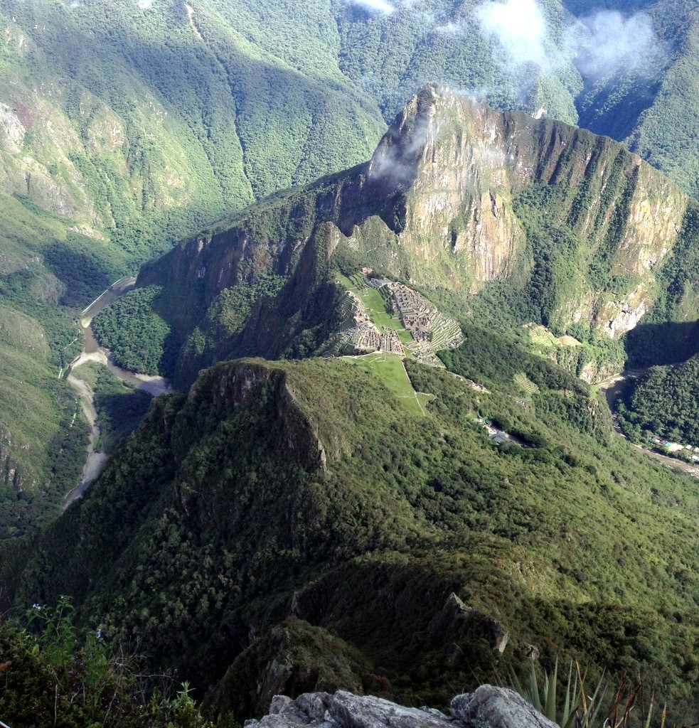 Huyna Picchu as seen from the summit of Machu Picchu