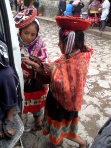 'Wawa' is the Quechua word for child. These wawas are waiting for the bus.